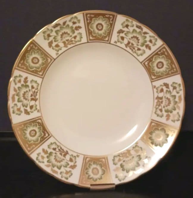 ロイヤルクラウンダービー グリーンダービーパネル プレート27cm②