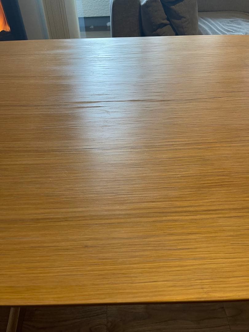 無印良品　木製 ダイニングテーブル リビングテーブル 棚付き ナチュラル　完成品