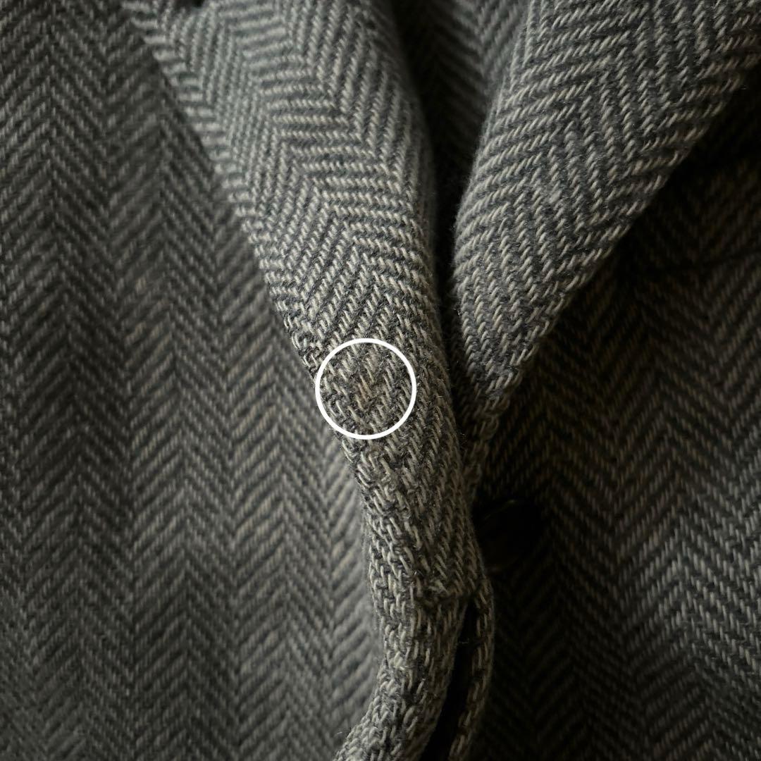 MARGARET HOWELL ヘリンボーン チェスターコート　比翼ボタン