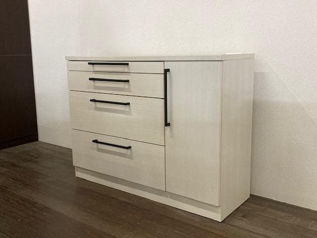 カウンター　キッチン　国産　レンジ台　収納　ホワイト　 セット　新品