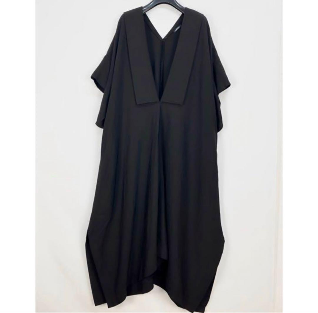 【美品】 LIMI feu リミフゥ ショールカラー ワンピース ドレス