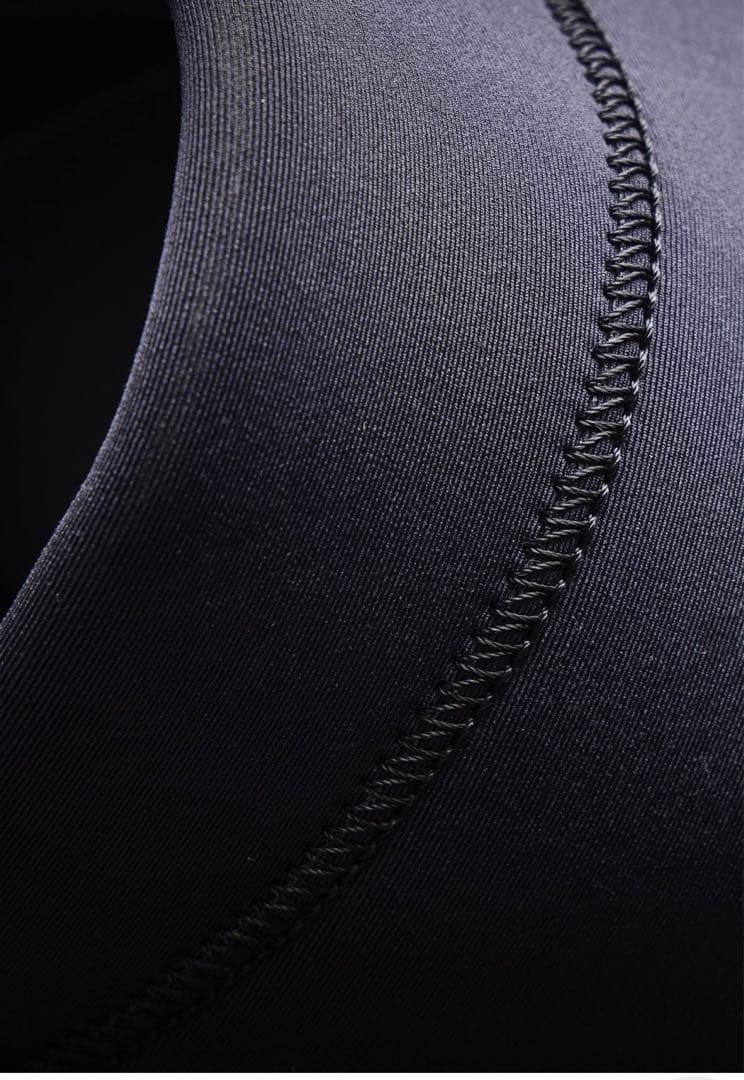 Need essencials 3/2mm ジップウェットスーツ黒レディース8