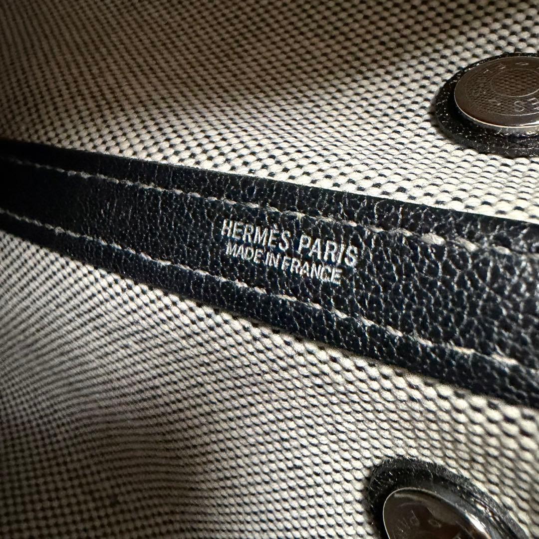 HERMES ガーデンパーティ36 PM トワルアッシュ ショルダーバッグ