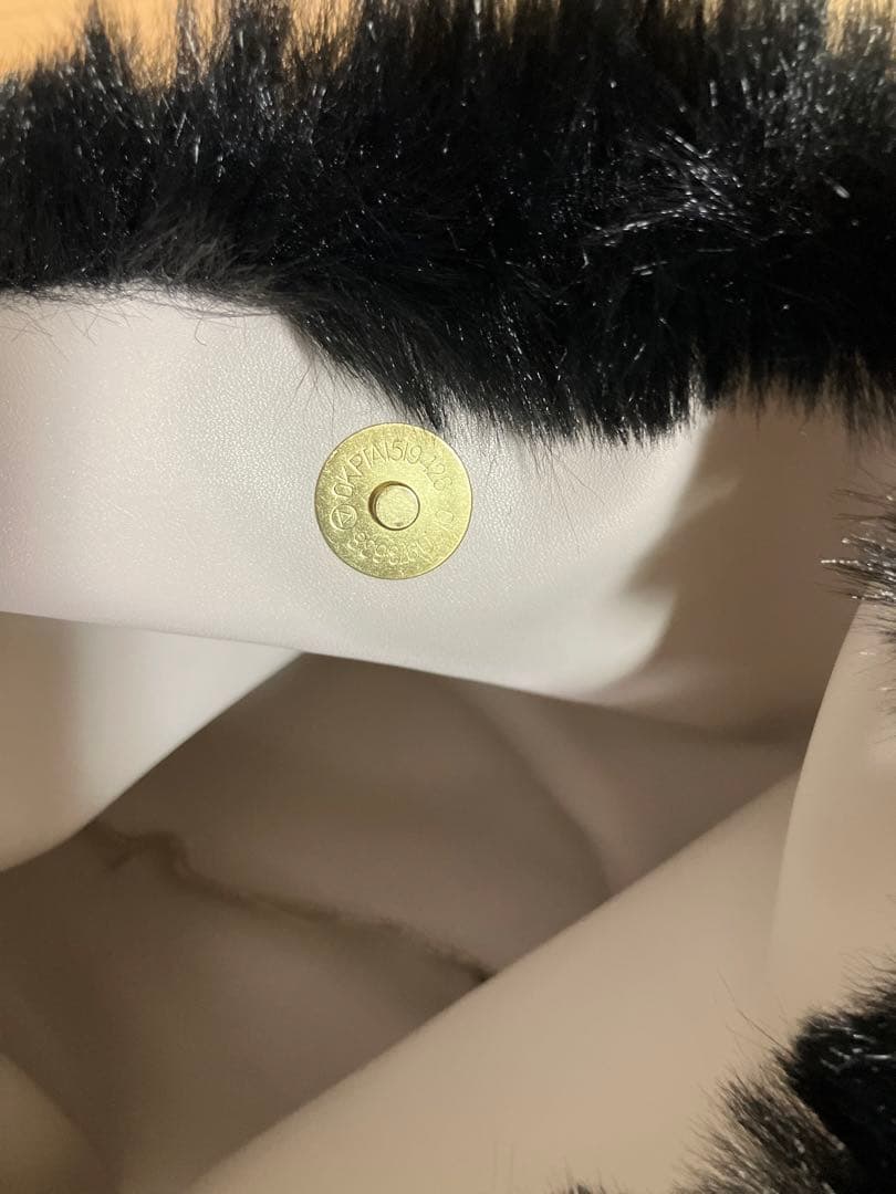 CHANEL 黒ファー トートバッグ　ノベルティー