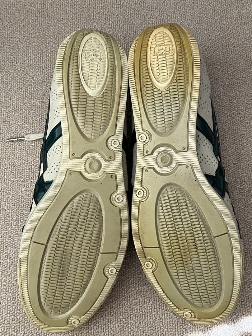 28cm 限定品 オニツカタイガー ミニ MINI コラボ スニーカー 白 緑