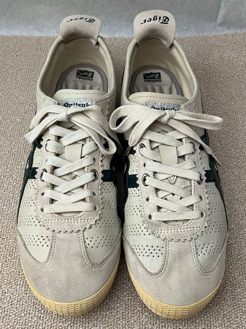 28cm 限定品 オニツカタイガー ミニ MINI コラボ スニーカー 白 緑