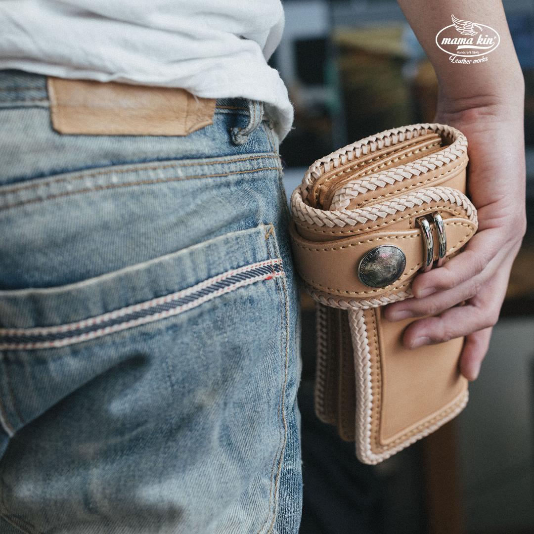 栃木レザー/バイカーズウォレット/ライダースウォレット/レザーウォレット