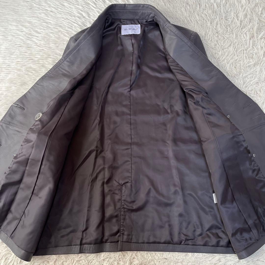 【新品未使用】レットミーグロウ　QVC ラムレザー　ダブルコート　希少サイズ