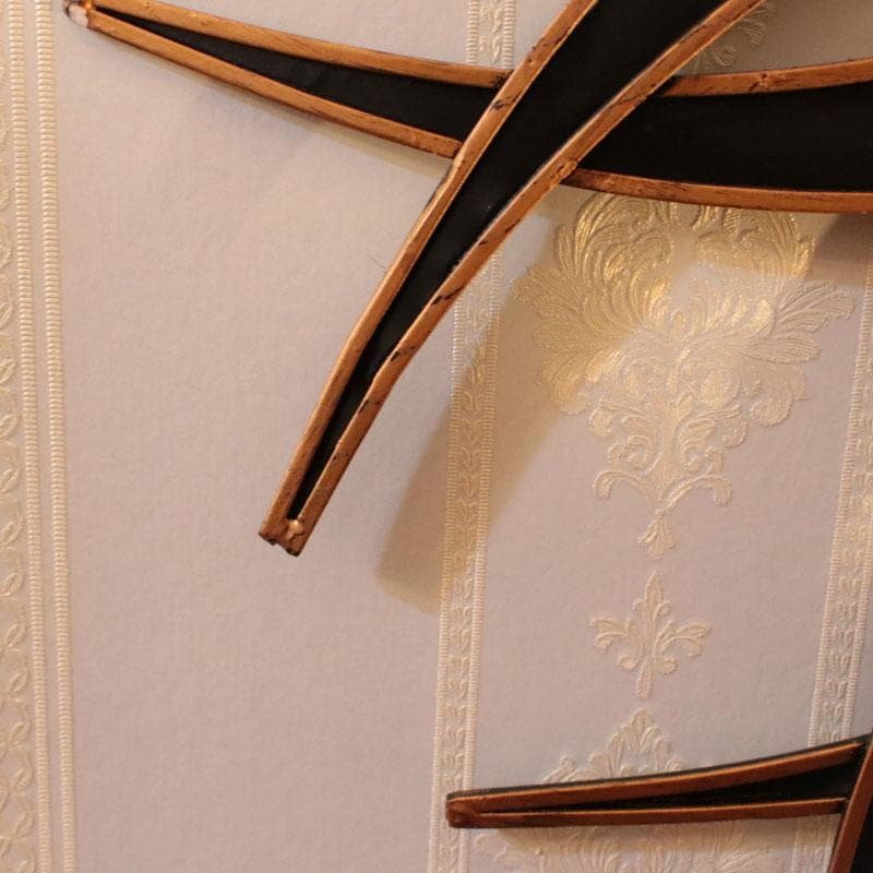 イタリア製 ブラックサン 壁掛けミラー 鏡 アイアン 120-323