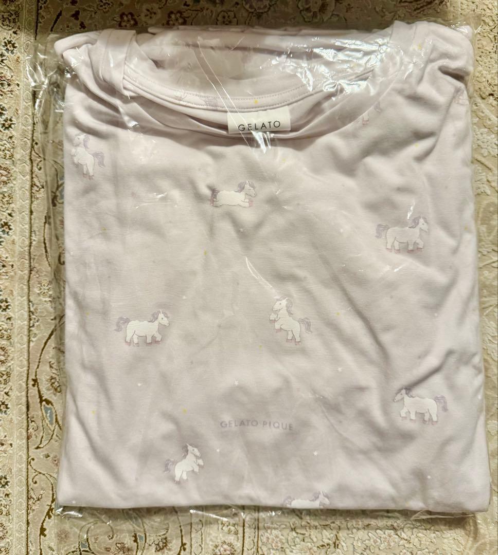 ☆GELATO PIQUE モコモコズボン＆靴下。ユニコーン柄ルームウェアセット