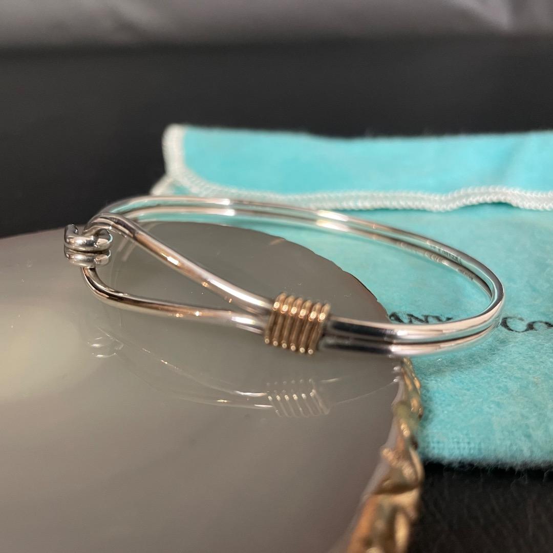 美品・希少✨Tiffany ヴィンテージ 925×14K バングルユニセックス