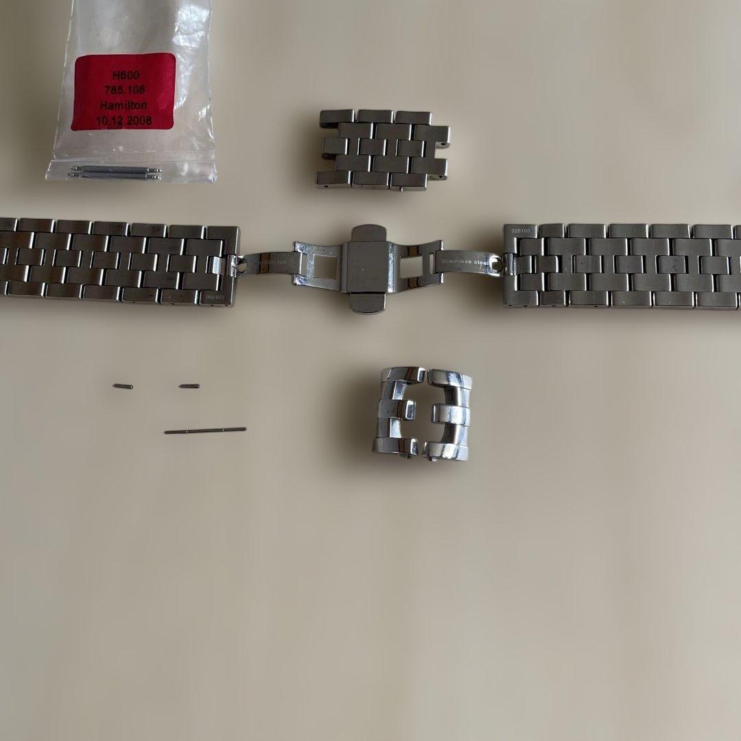Hamilton Jaz masterステンレススチール金属ベルト