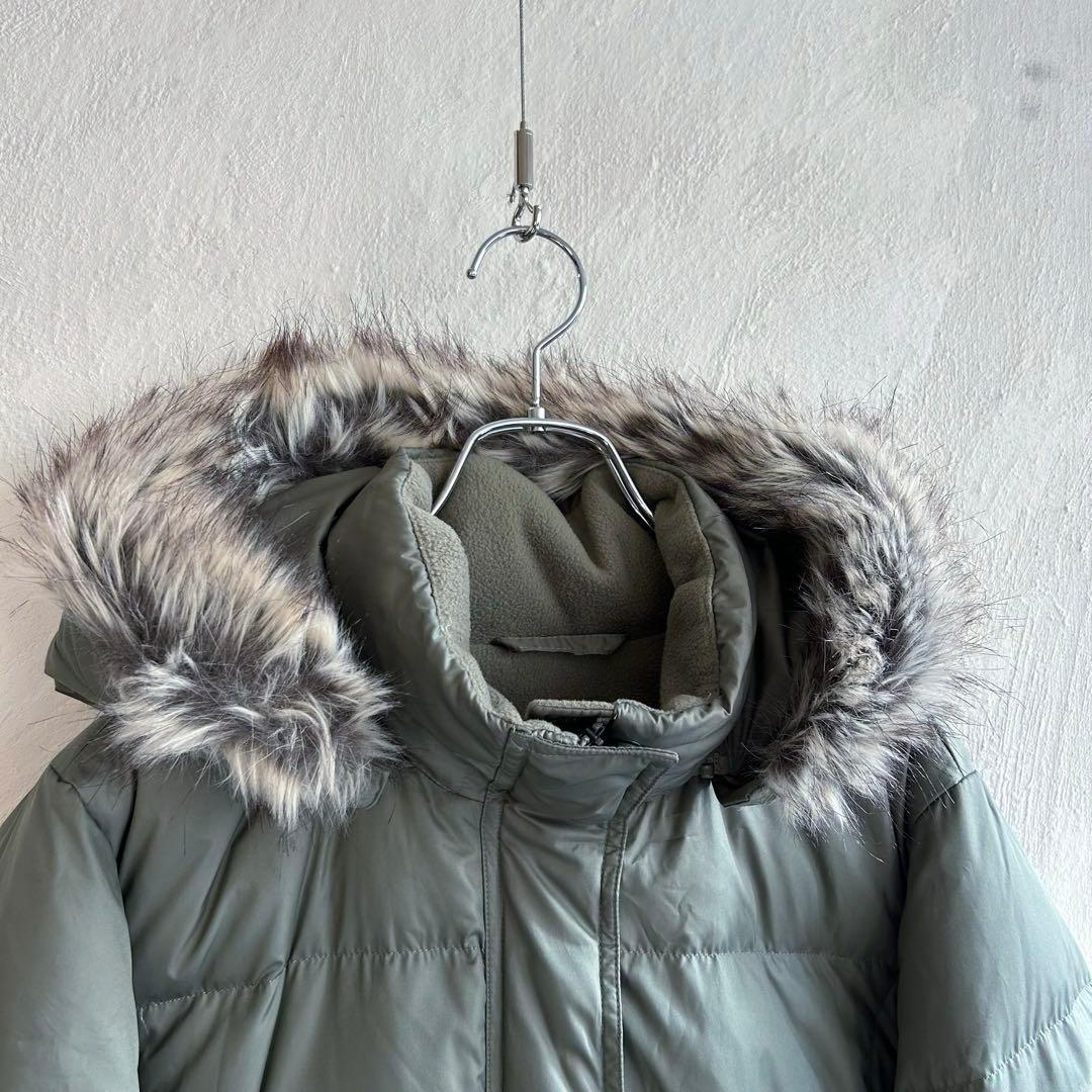 極美 Eddie Bauer ファー ロング丈 ダウンコート エディーバウアー