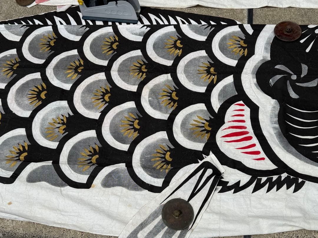 古布 木綿 鯉のぼり 5m 4m 金太郎 こいのぼり こどもの日 リメイク素材