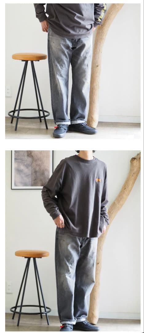 H.UNIT(エイチユニット）/BLACK DENIM USED加工/24AW