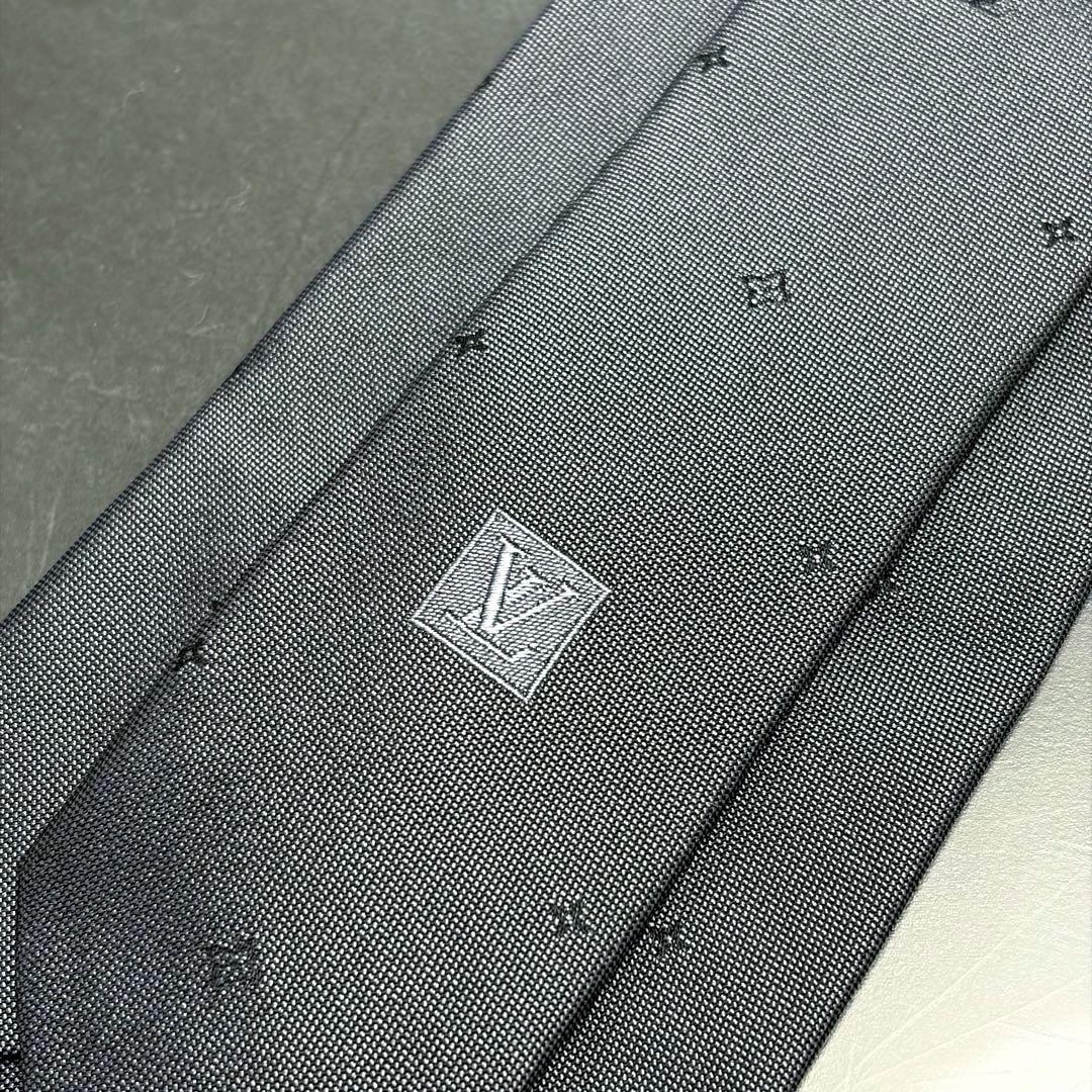 コ7/LOUIS VUITTON/ルイヴィトン/ネクタイ/ダークグレー/ネクタイ