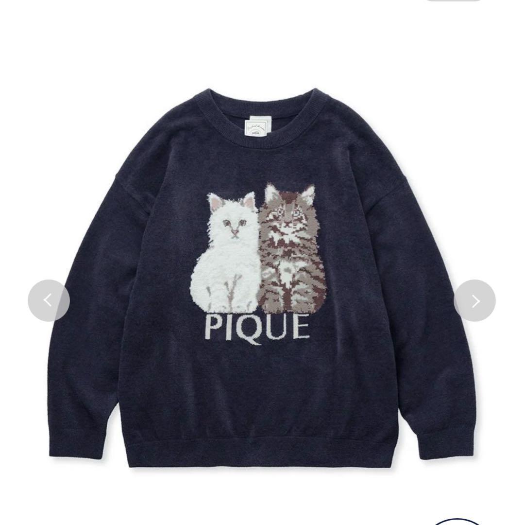 ジェラートピケ ツインズキャットプルオーバー