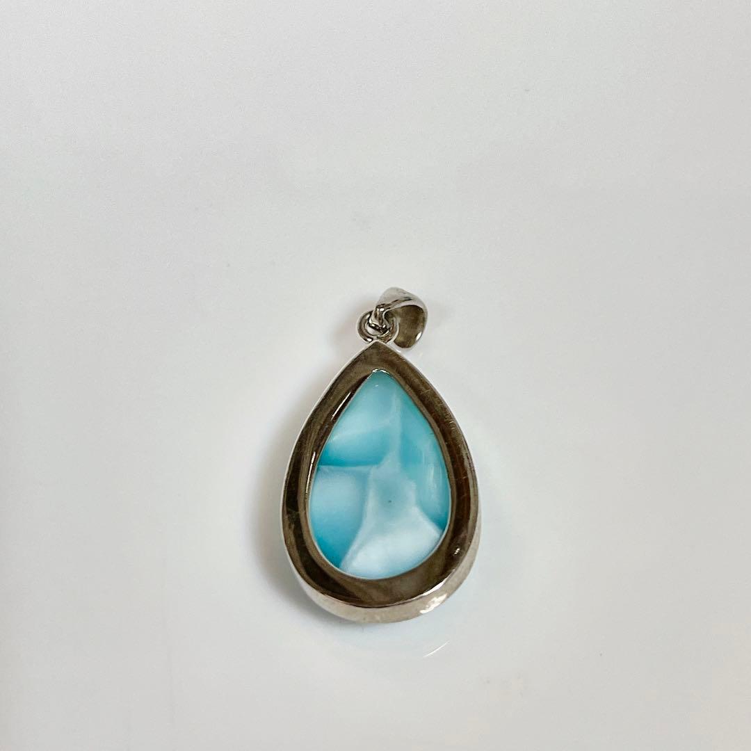 ラリマーペンダントブラックスピネルネックレスNO25-1786