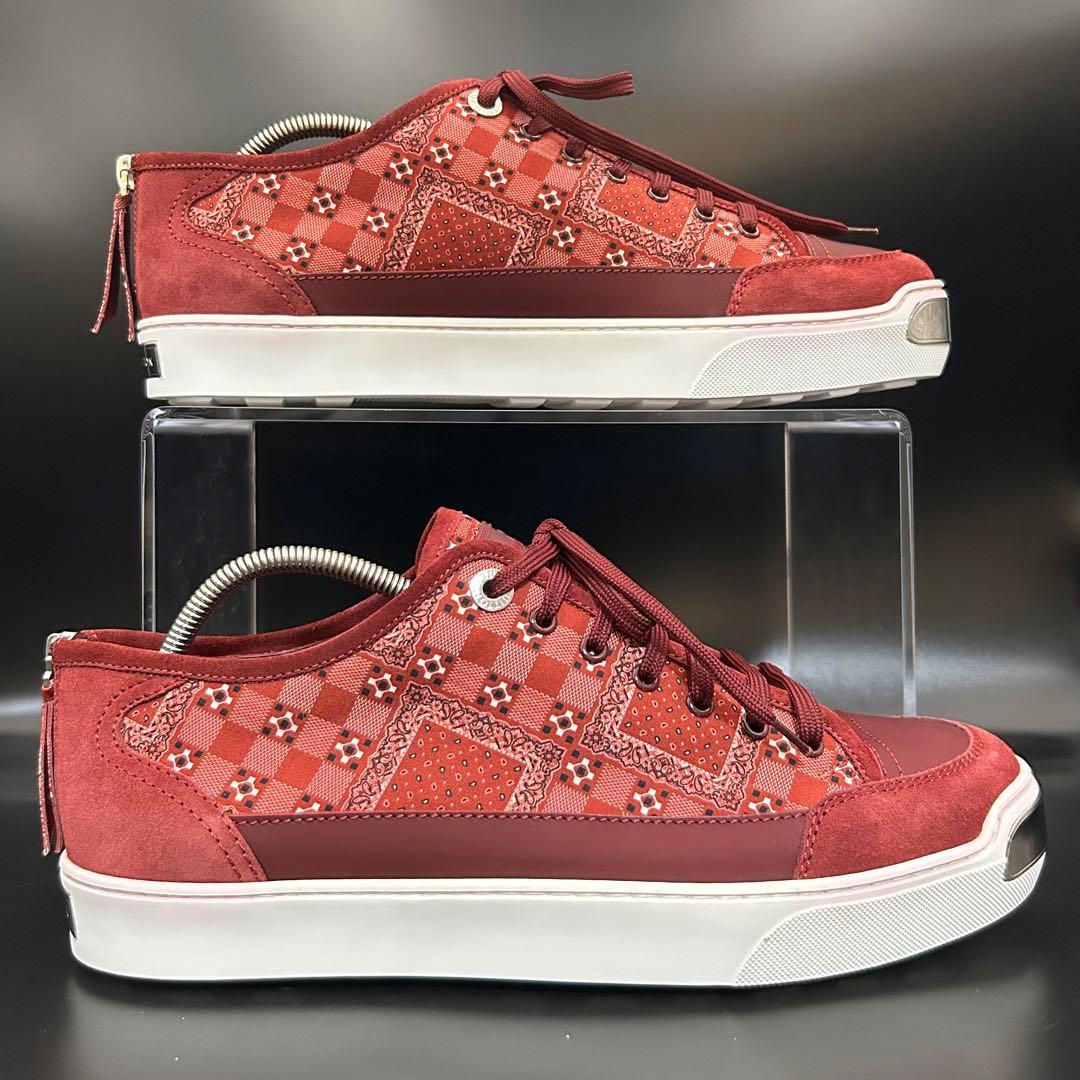 【専用】ルイヴィトン オンザロード スニーカー バンダナ柄 メンズ ボルドー 9