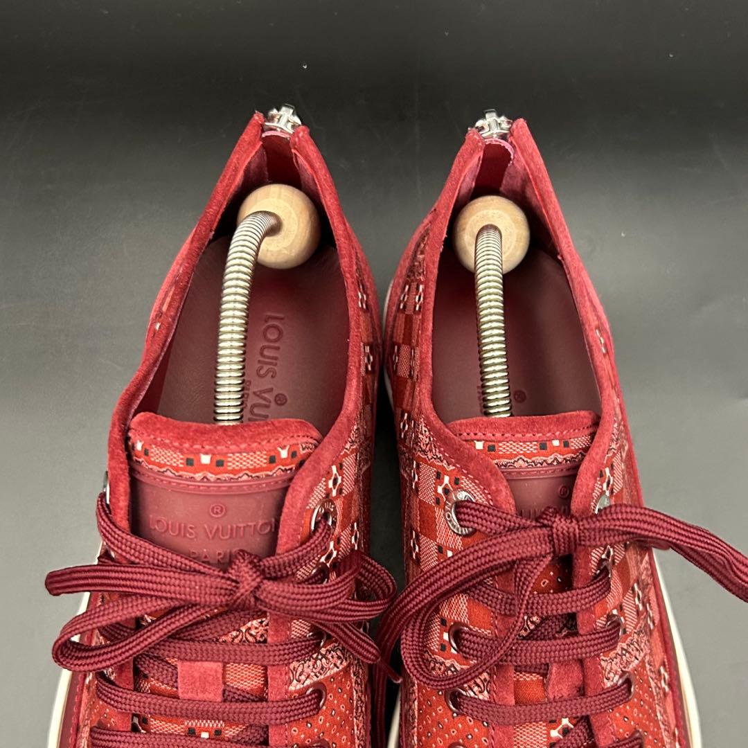【専用】ルイヴィトン オンザロード スニーカー バンダナ柄 メンズ ボルドー 9
