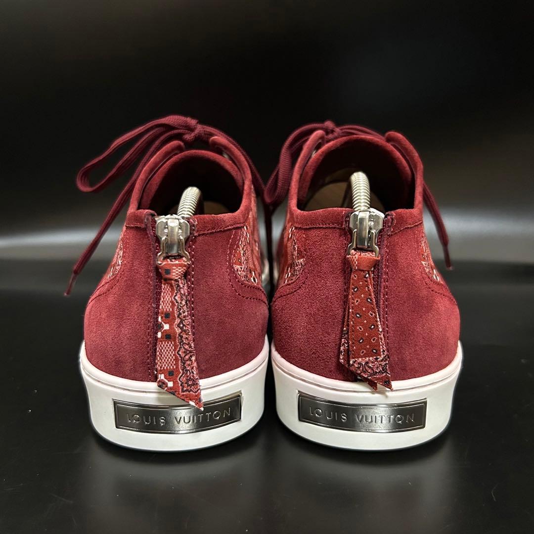 【専用】ルイヴィトン オンザロード スニーカー バンダナ柄 メンズ ボルドー 9