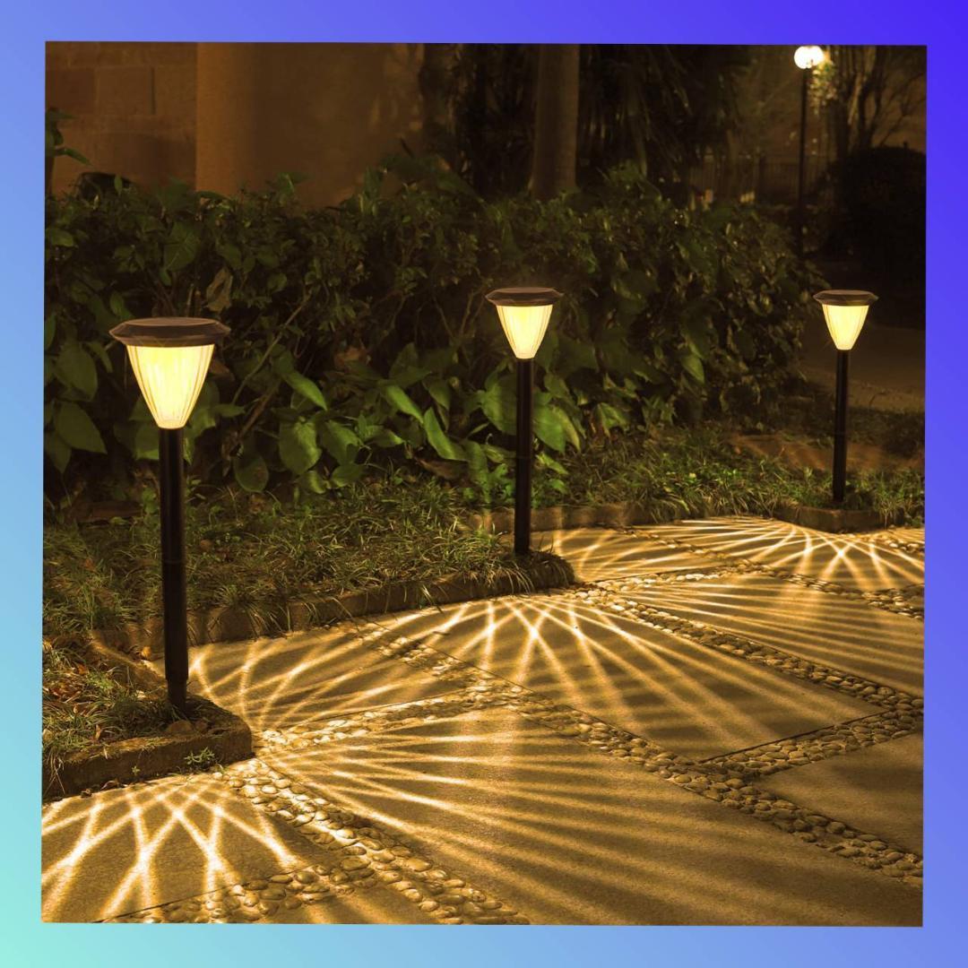 ガーデニングライト 3個組ホワイト 翌朝まで長持ち点灯する