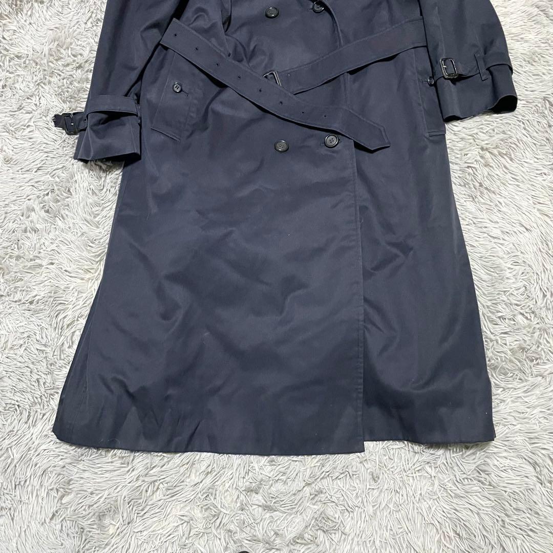 猫 様　　バーバリー トレンチコート 丸善 ライナー付 ネイビー A6