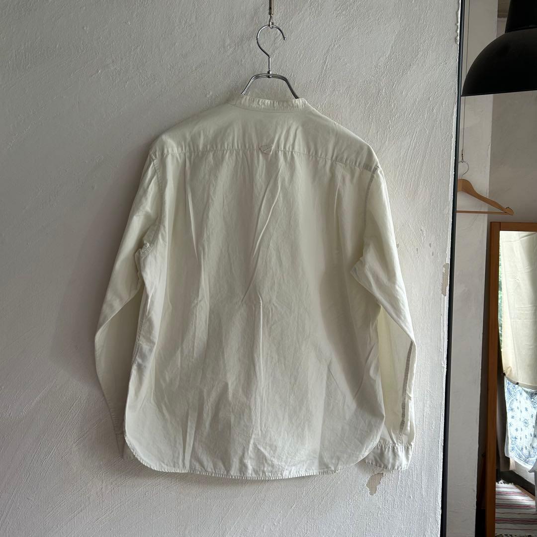 MHL. ガーメントダイ BASIC POPLIN STAND SHIRTS
