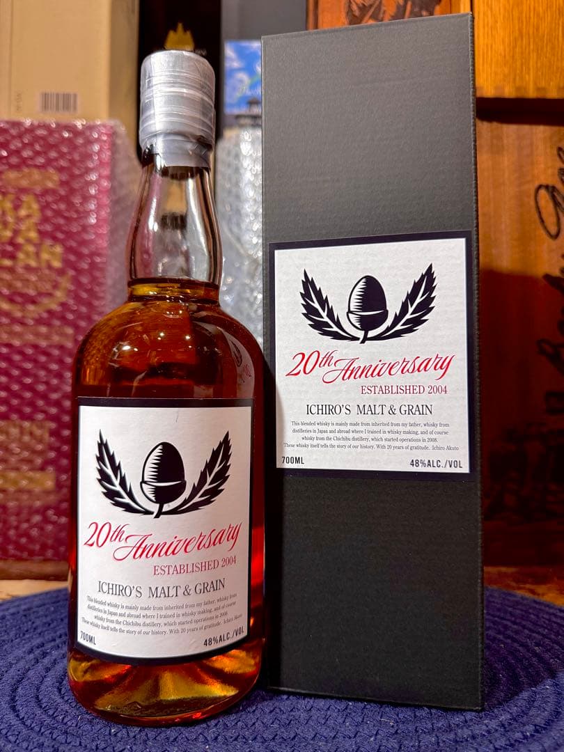 【希少】秩父 イチローズ モルト＆グレーン 20周年 アニバーサリー バッチ 1