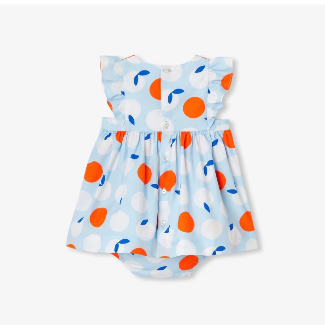 新品jacadi 18M 81cm 2025SSフリル付きワンピース ジャカディ