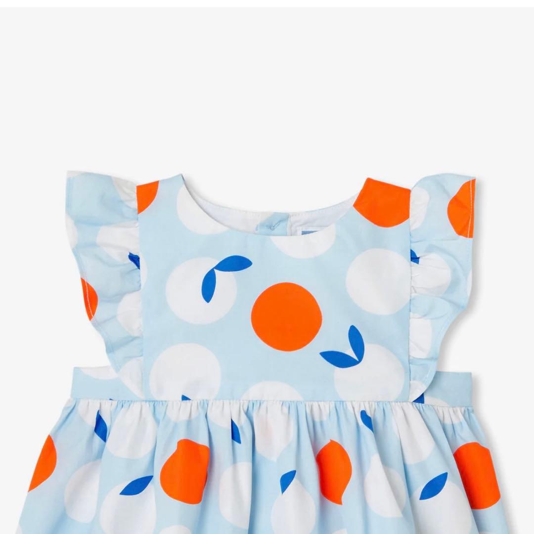 新品jacadi 18M 81cm 2025SSフリル付きワンピース ジャカディ