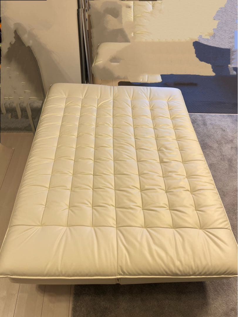 【FLORA】ニトリ ソファベッド　Nシールド　ホワイト