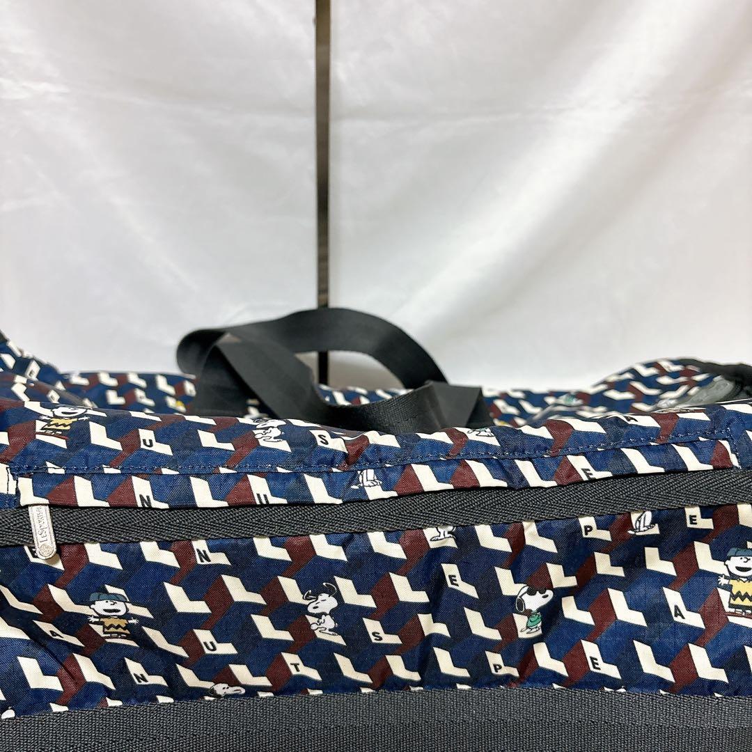 【美品】レスポートサック スヌーピー ボストンバッグ 2way 大容量 旅行