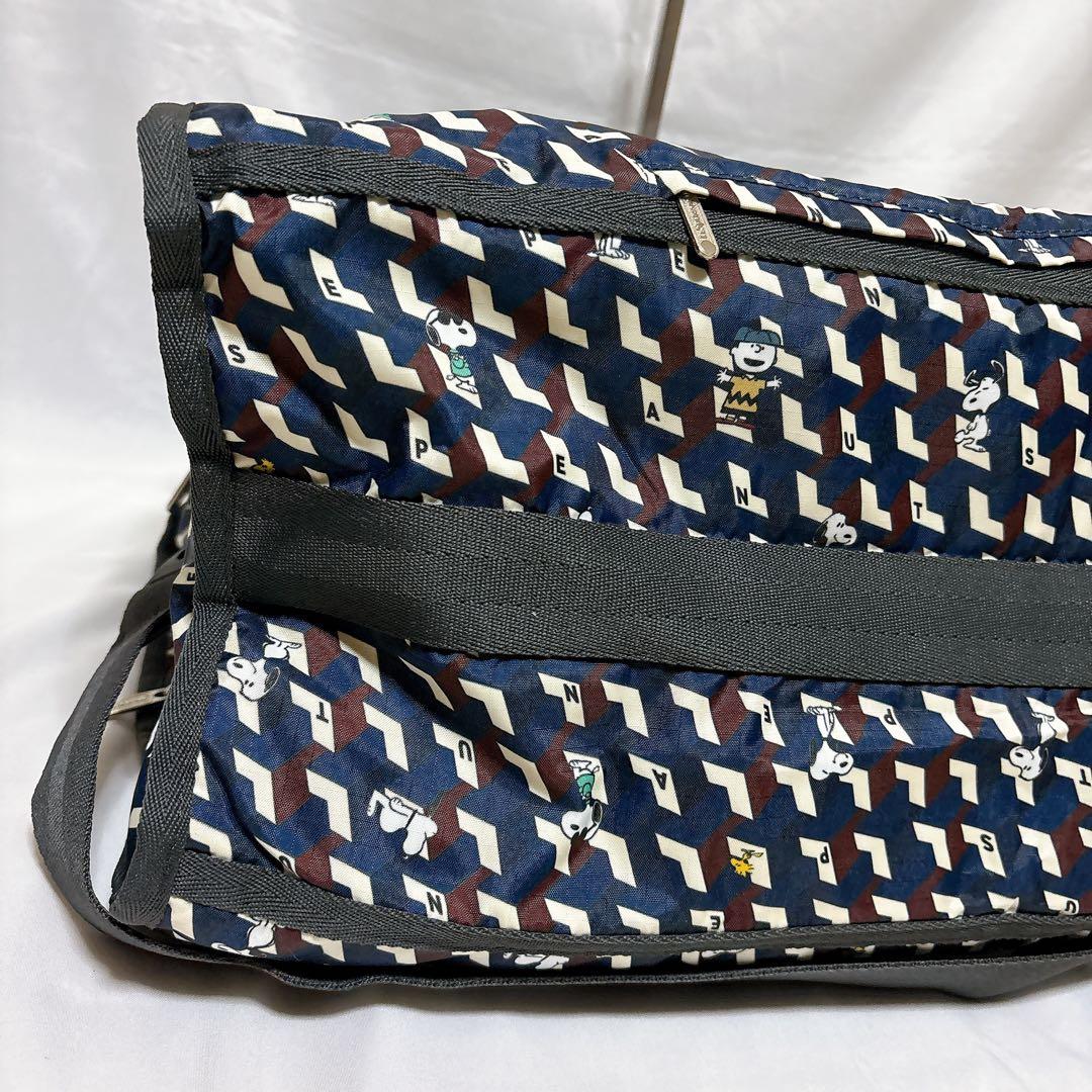 【美品】レスポートサック スヌーピー ボストンバッグ 2way 大容量 旅行