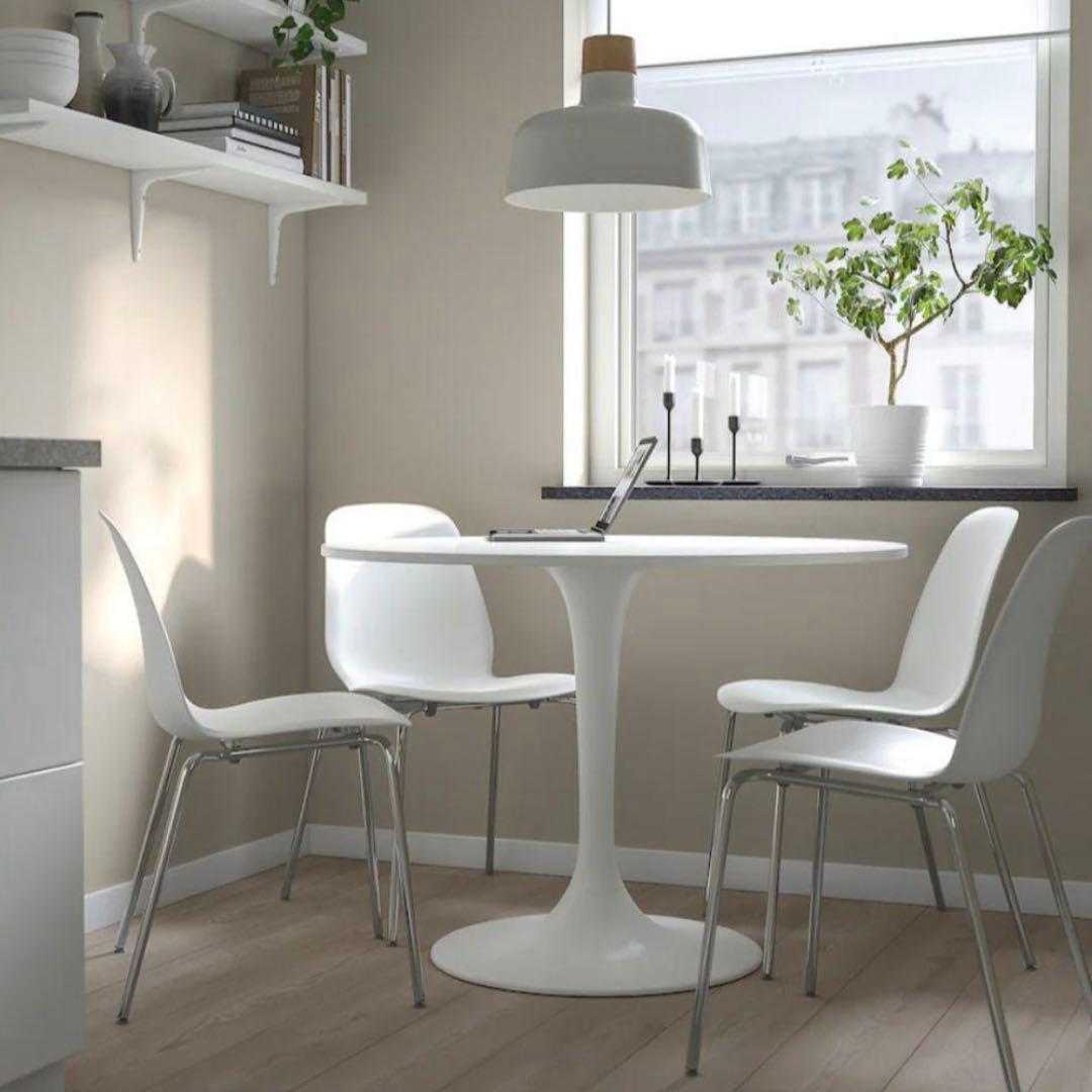 IKEA ドクスタ　丸テーブル　ダイニングテーブル　DOCKSTA
