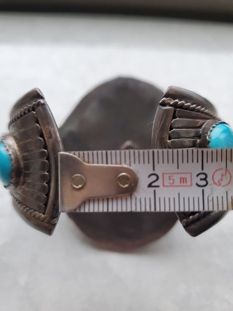 【Edogawa】★激レア象牙調バングル★天然物　シルバー　彫刻