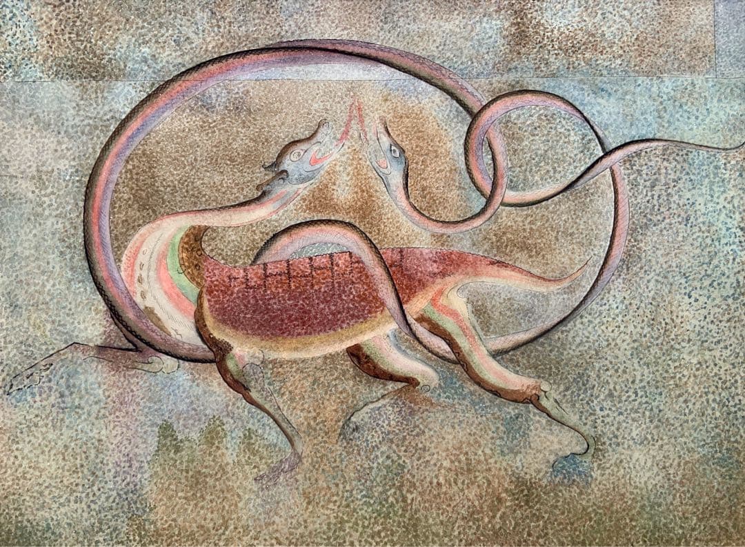 神話　獣　玄武　絵画　韓国　高句麗　朝鮮　古美術　壁画古墳