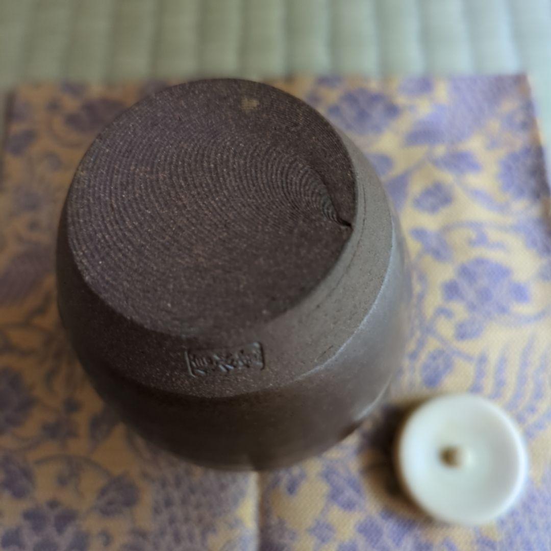 A 384 　　　 丹波肩衝茶入・信水窯　（新品未使用品）