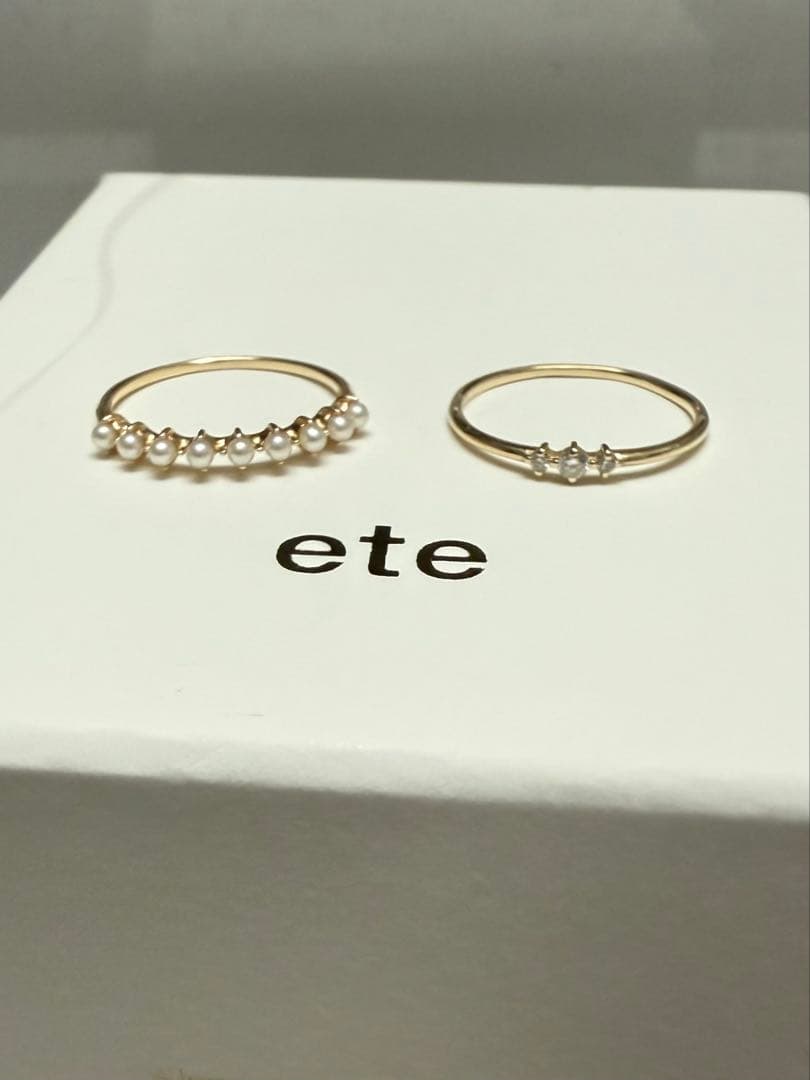 ＊*＊様 ete ダイヤモンド パール リングセット