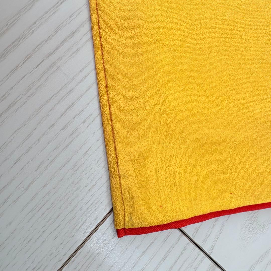 七五三 子供　着物　山吹色　７歳