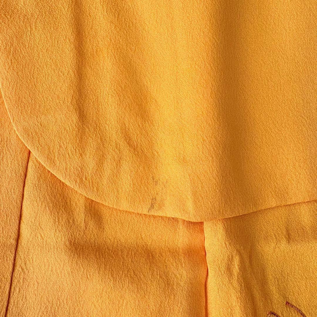 七五三 子供　着物　山吹色　７歳