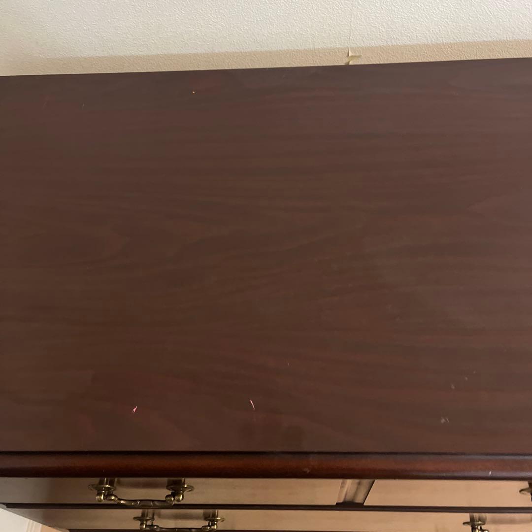 ダークブラウン 木製 タンス チェスト　アンティーク