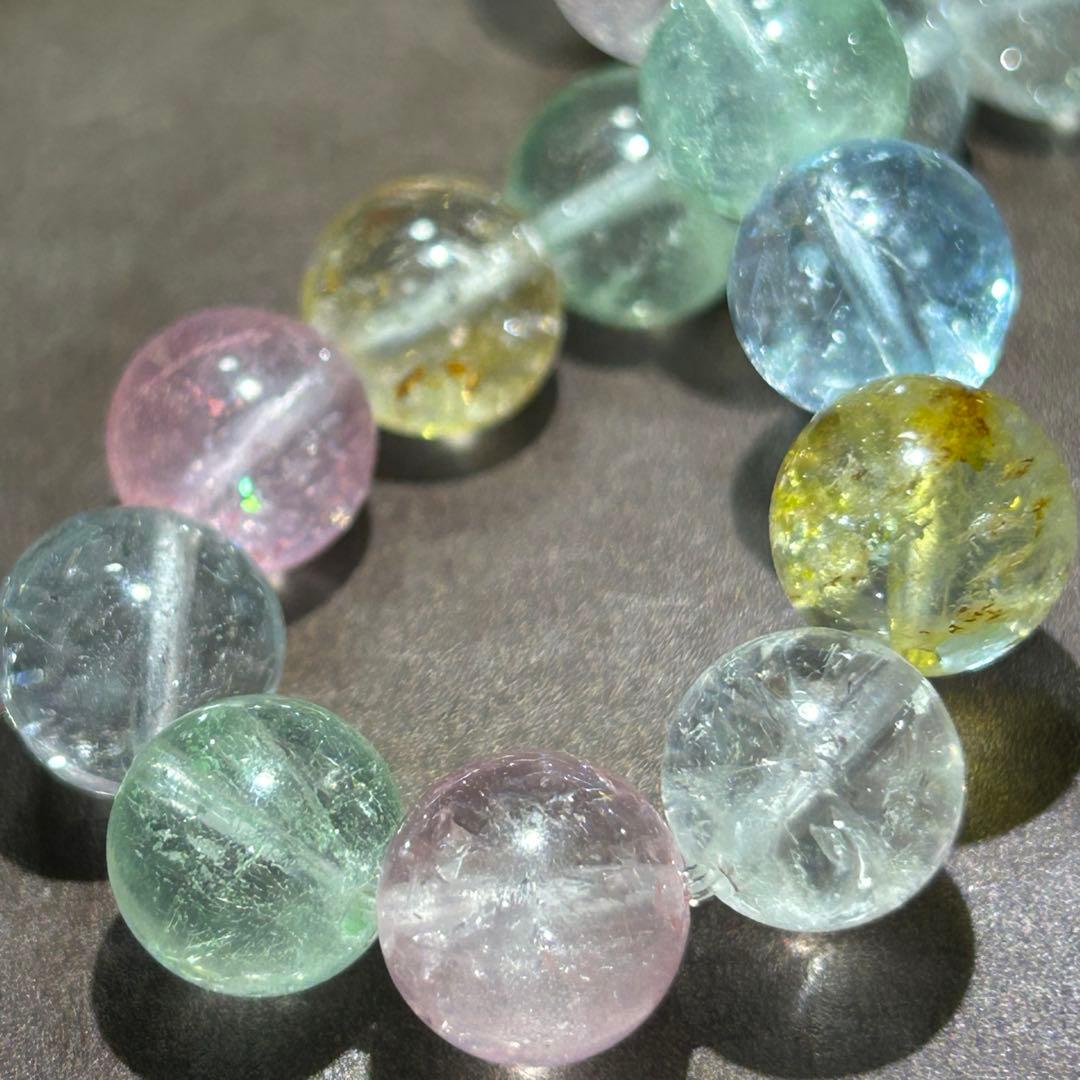 ☆別格高級品！ミックス　トパーズ　ブレス　福財龍王宝珠③