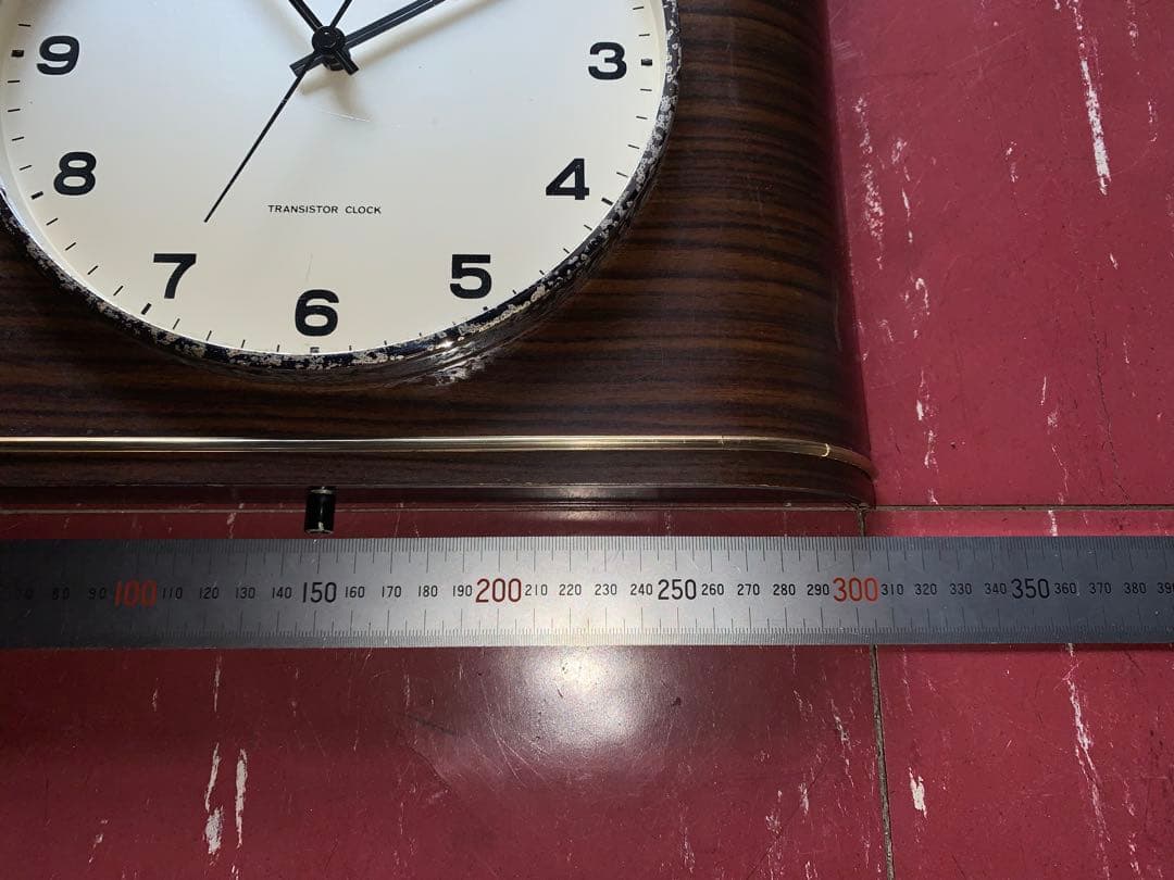 昭和レトロ　動作品　アイチ時計　掛時計　ミッドセンチュリー　スペースエイジ