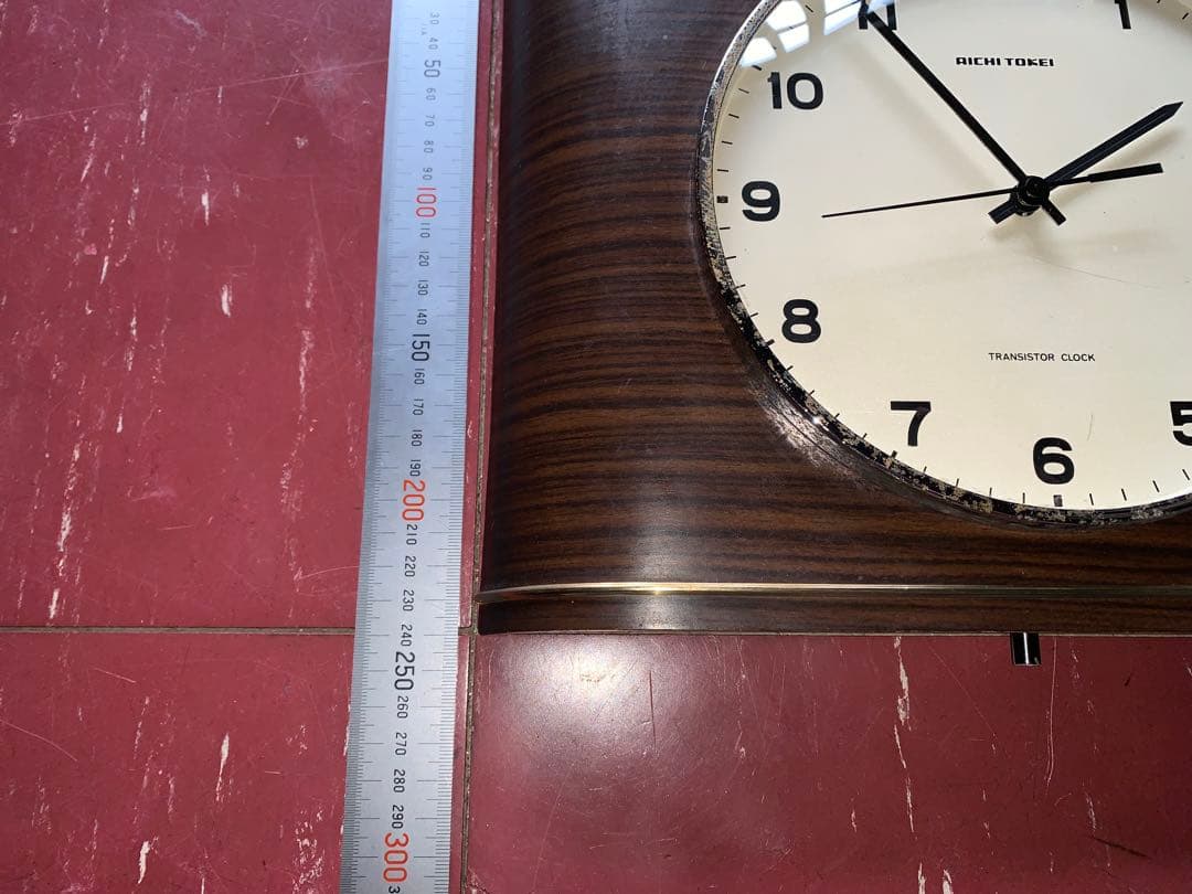 昭和レトロ　動作品　アイチ時計　掛時計　ミッドセンチュリー　スペースエイジ