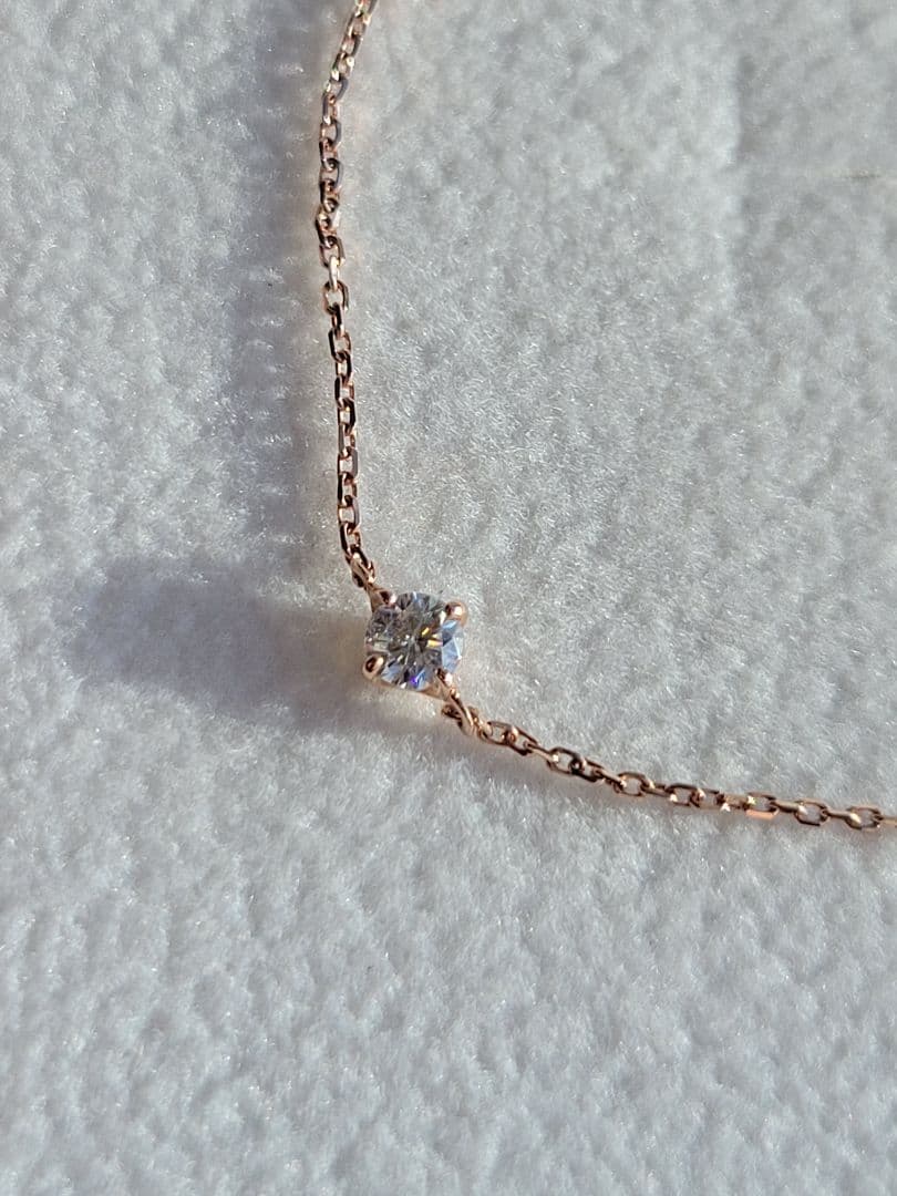 美品★Canal 4℃ K10 PG ジルコニア3石 ブレスレット ゴールド