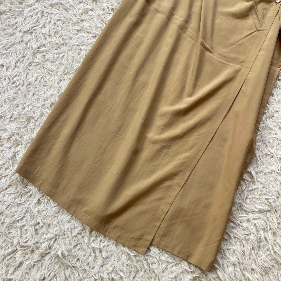 ヨーガンレール セットアップスーツ シルク100% M ベージュ ベルト付