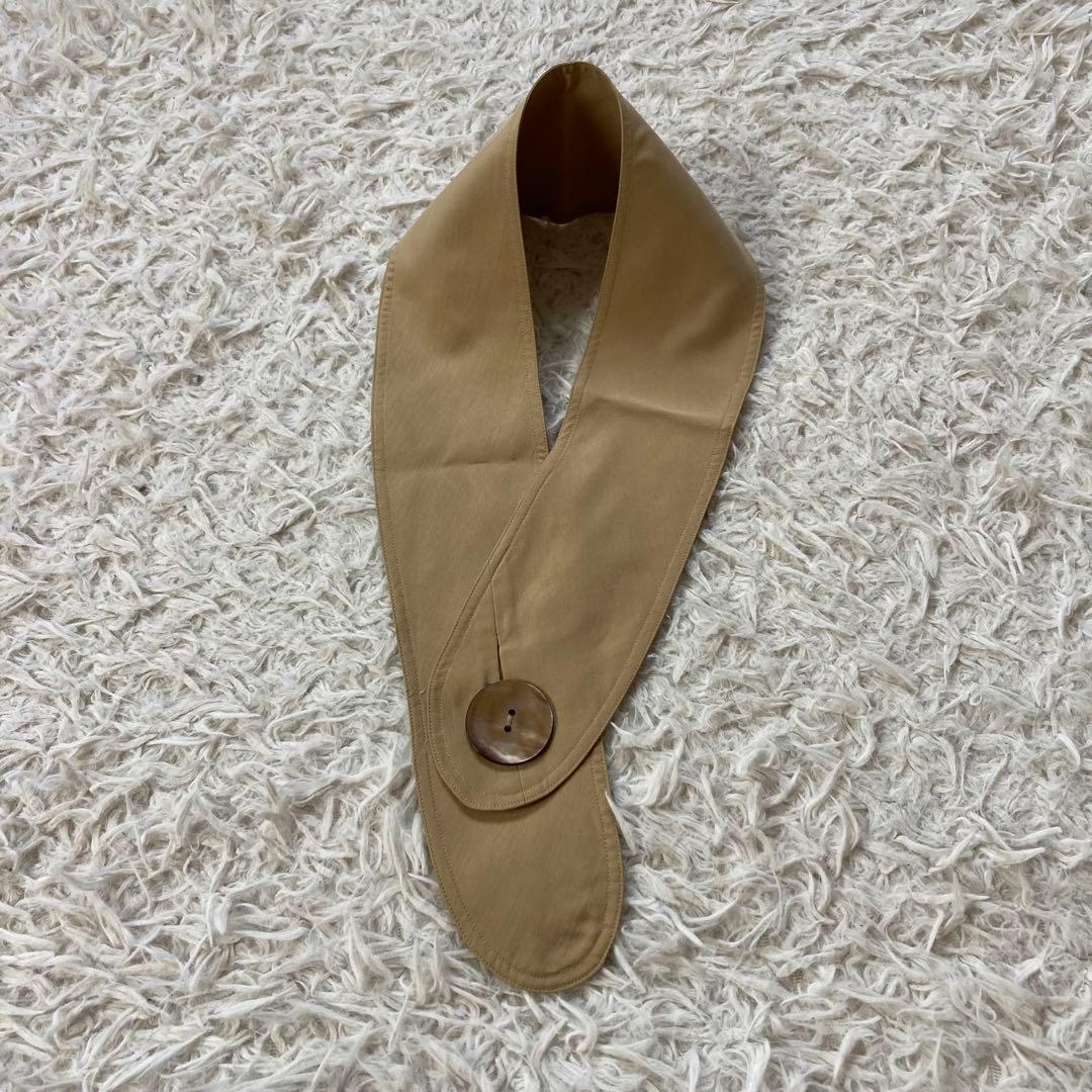 ヨーガンレール セットアップスーツ シルク100% M ベージュ ベルト付