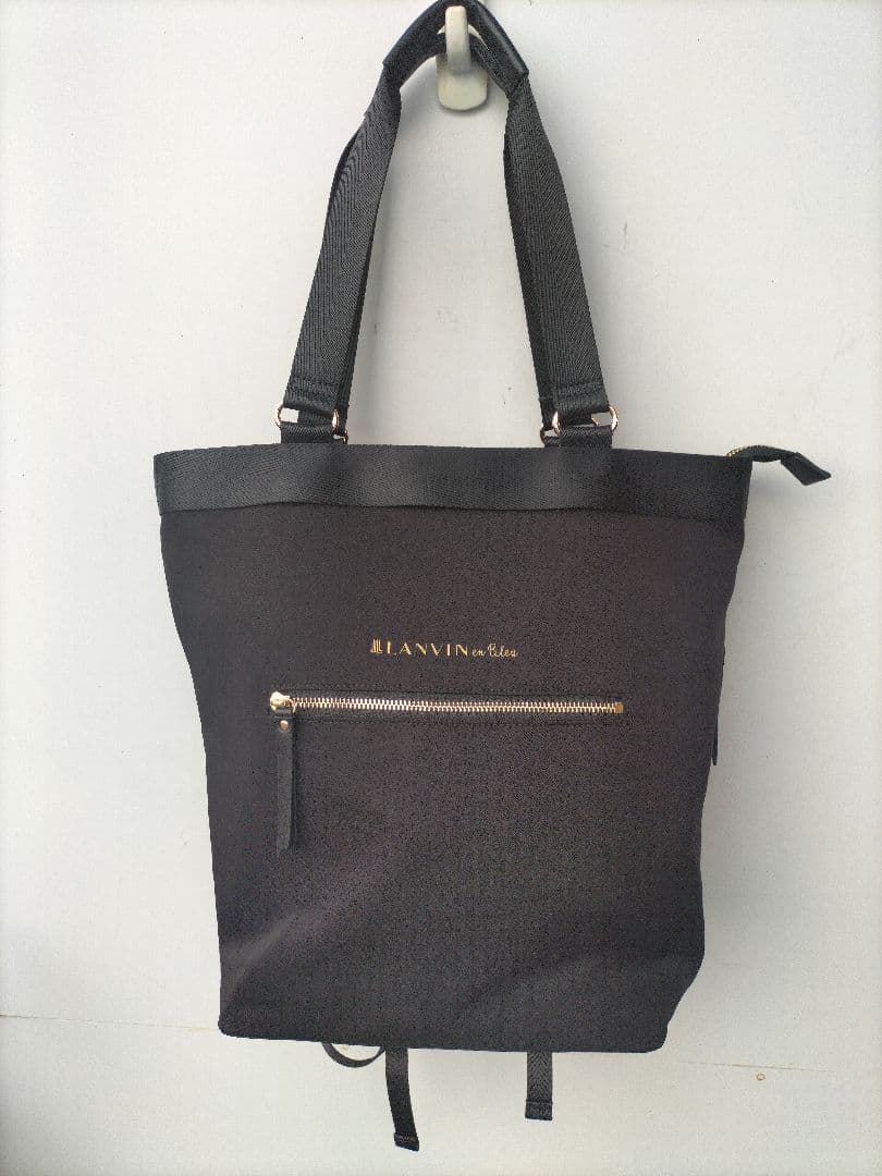 美品LANVIN en Blue レディースリュック 2wayトート型リュック