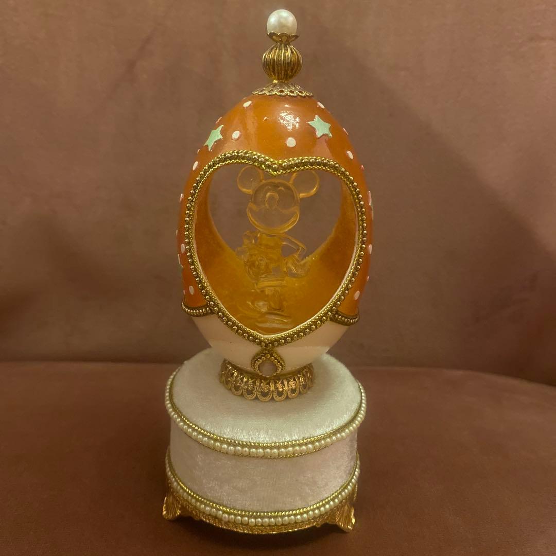 ディズニー　ミッキー エッグアートオルゴール　SANKYO